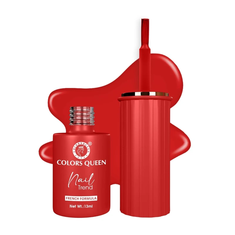 Colors Queen Nail Trend Glossy Nail Polish | Chip Resisting & Quick Drying Nail Paint with High Shine | 7 Toxin Free Formula | Vegan & Cruelty Free | Long Lasting & Vibrant Nail Paint for Women (Apple Slice, 13ml) thumbnail 2